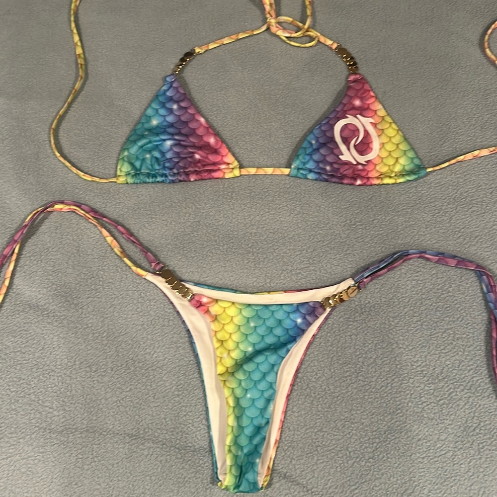 Mermaid 🧜‍♀️ String Colorful Bikini